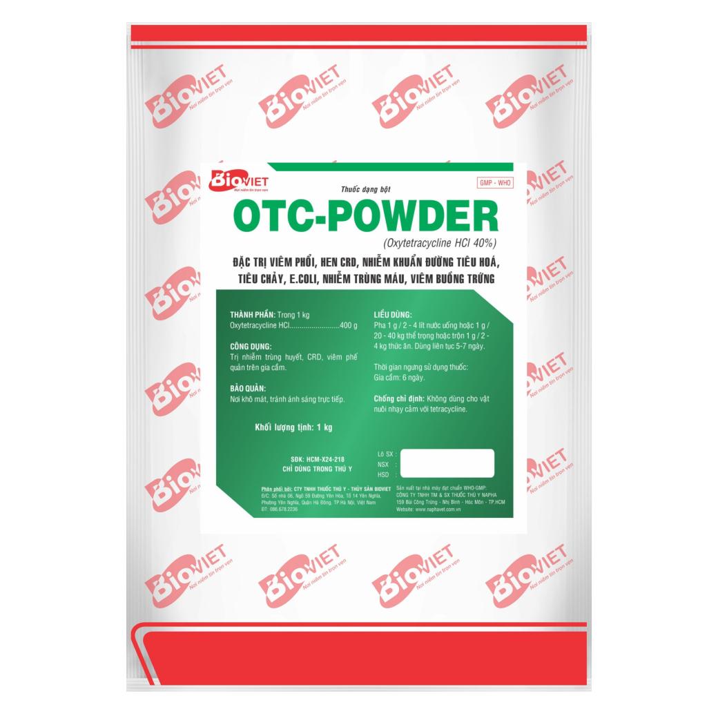 OTC - POWDER : ĐẶC TRỊ NHIỄM KHUẨN ĐƯỜNG HÔ HẤP VÀ TIÊU HOÁ, CHỐNG VIÊM BUỒNG TRỨNG