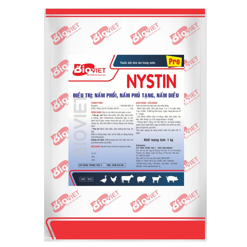 NYSTIN PRO : ĐẶC TRỊ NẤM DIỀU, NẤM PHỔI .