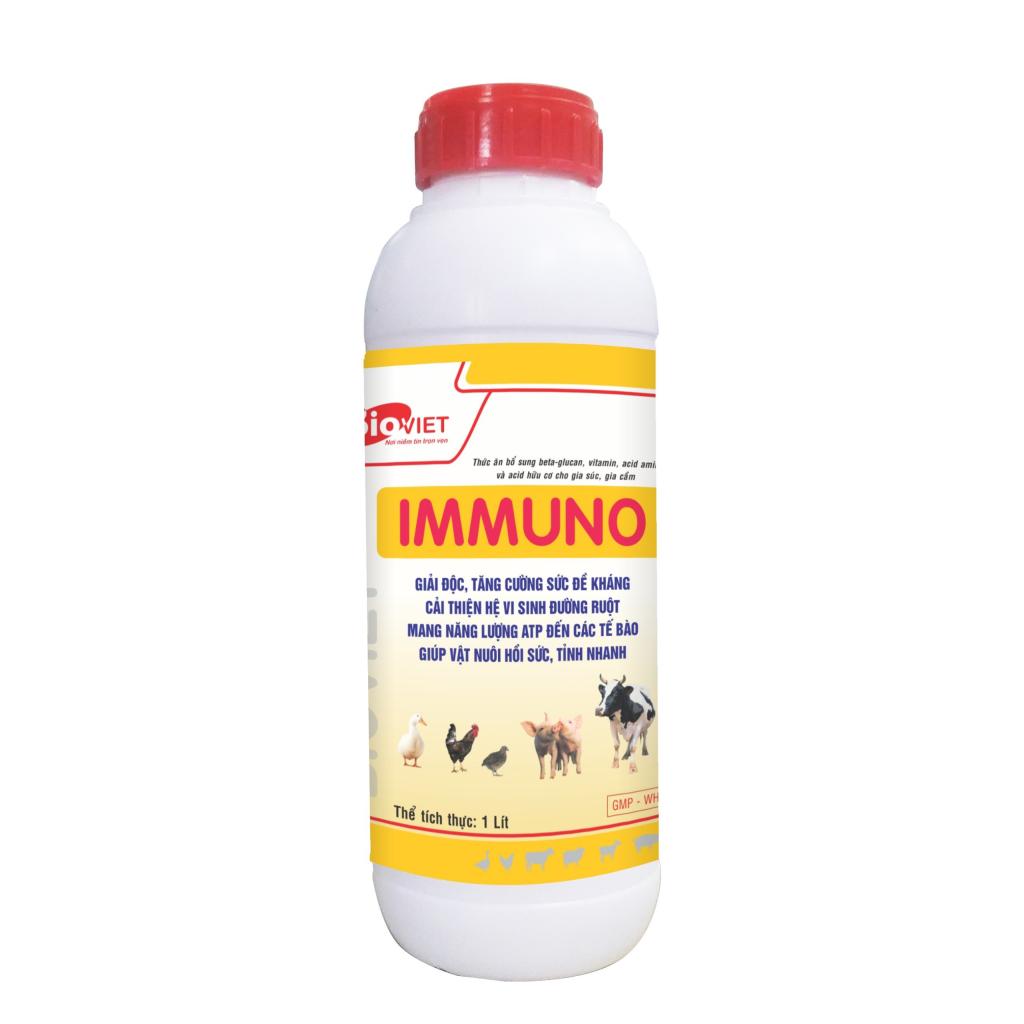 IMMUNO : GIẢI ĐỘC CẤP, NÂNG CAO ĐỀ KHÁNG, HẤP PHỤ ĐỘC TỐ, PHỤC HỔI TỈNH NHANH