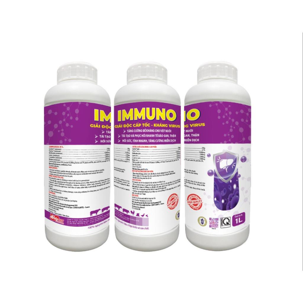 IMMUNO - GIẢI ĐỘC CẤP, PHỤC HỒI CHỨC NĂNG GAN THẬN, NGĂN NGỪA MỠ GAN, HỖ TRỢ ĐIỀU TRỊ BỆNH HIỆU QUẢ