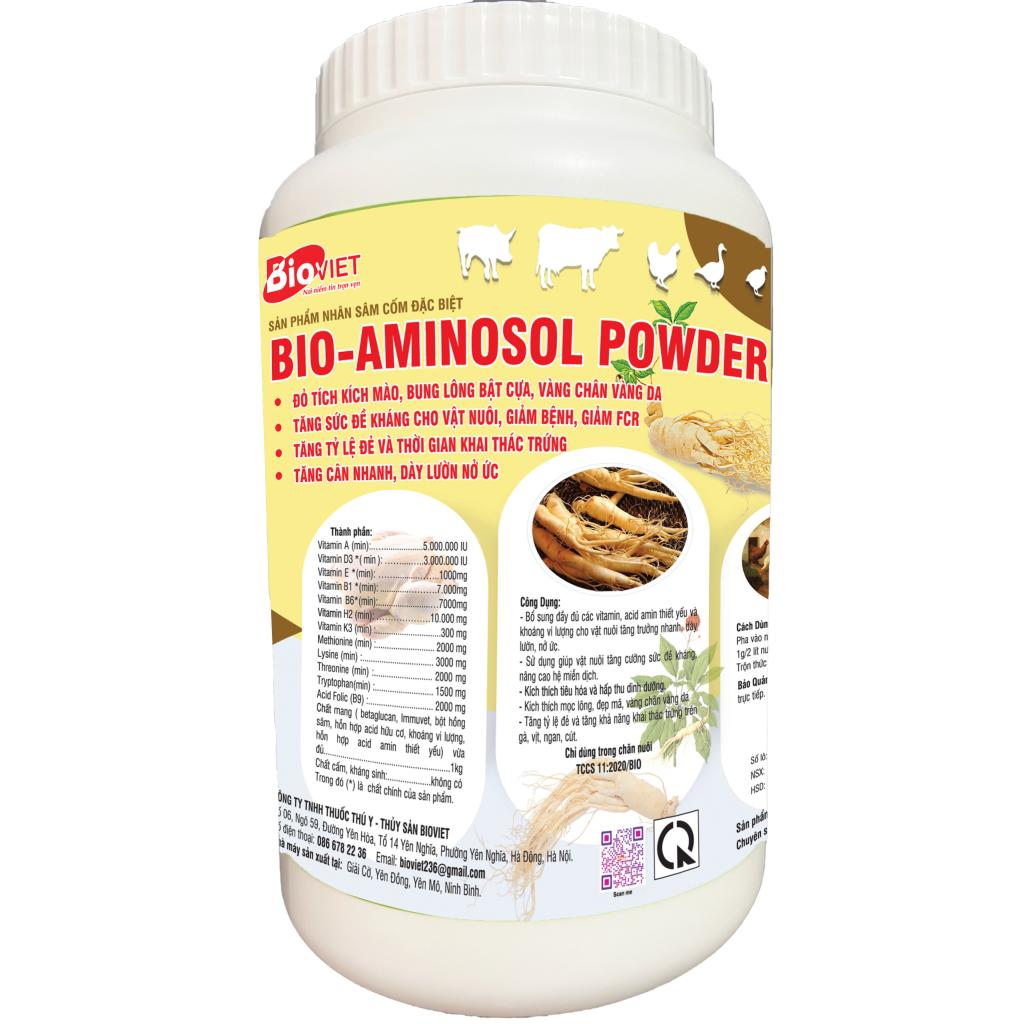 AMINOSOL POWDER - CỐM NHÂN SÂM : TĂNG TRUOGNWR NHANH, DÀY LƯỜN ĐẸP MÃ, VÀNG CHÂN VÀNG DA.