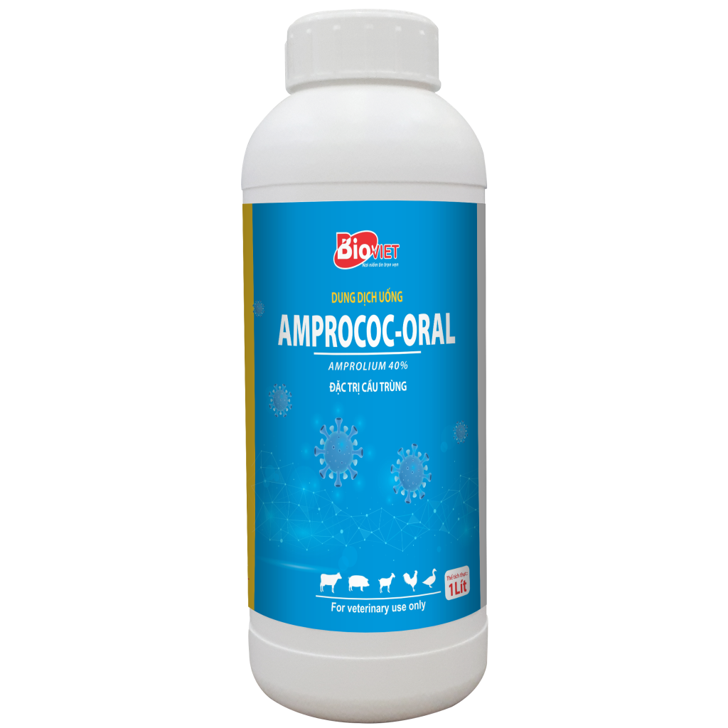 AMPROCOC ORAL 1L ( AMPROLIUM 40%) : ĐẶC TRỊ CẦU TRÙNG RUỘT NON, CẦU TRÙNG MÁU TƯƠI