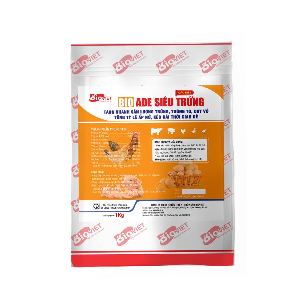 ADE - SIÊU TRỨNG ( CAO CẤP ) : NÂNG CAO CHẤT LƯỢNG VÀ SẢN LƯỢNG TRỨNG, NGỪA VIÊM BUỒNG TRỨNG, GIÚP ĐẺ SAI, BỀN MÁI