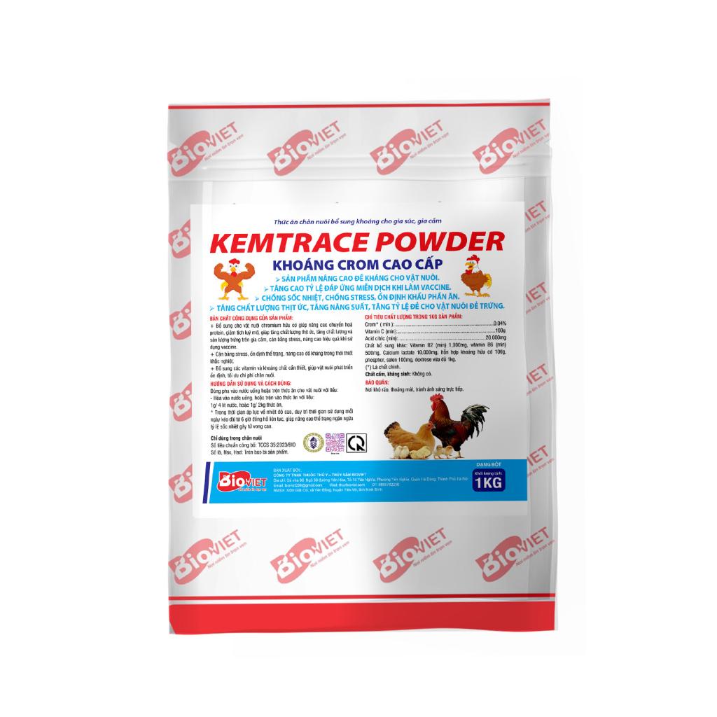 KEMTRACE POWDER ( CHỐNG NÓNG - GIẢI NHIỆT CẤP TỐC, TÁC DỤNG NHANH, KÉO DÀI , BẢO VỆ VẬT NUÔI)