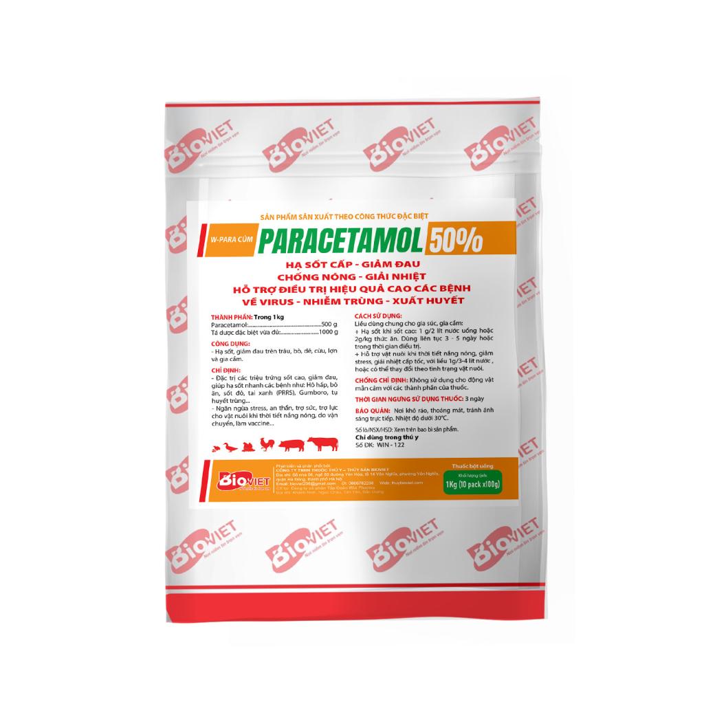 PARACETAMOL 50% - HẠ SỐT NHANH, HỖ TRỢ ĐIỀU TRỊ BỆNH