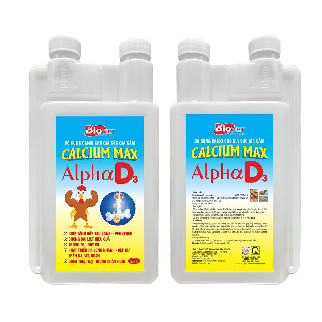 ALPHA - D3 ( SẢN PHẨM CAO CẤP ) NGĂN NGỪA BẠI LIỆU, YẾU CHÂN, VỎ TRỨNG MỎNG,