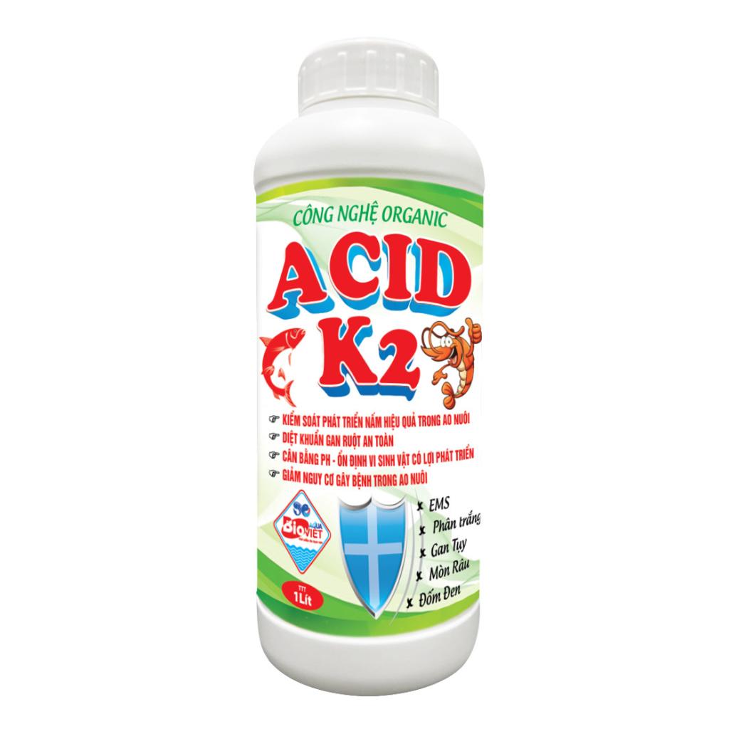 ACID K2 (SÁT KHUẨN NGUỒN NƯỚC AO NUÔI)